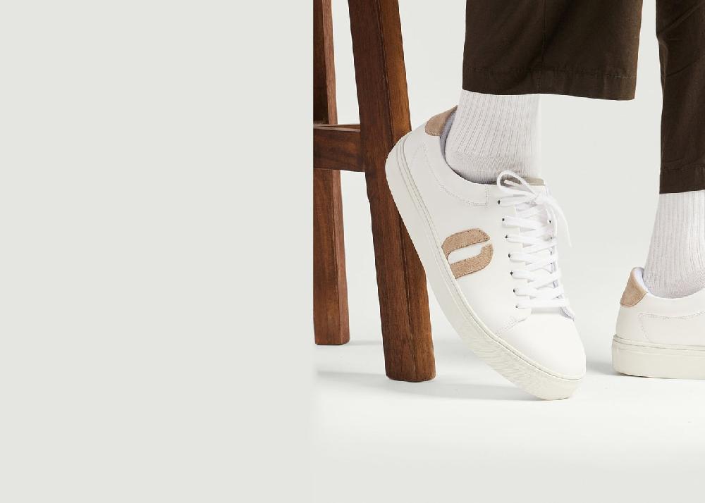 L'exception Baskets Basses Gabin Blanc Odaje Ex M.Moustache