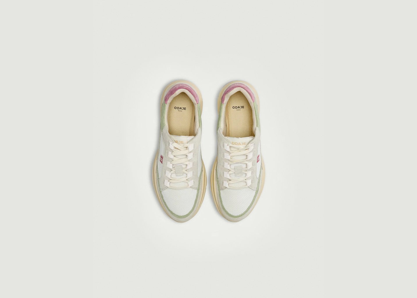 L'exception Baskets Basses Laura Ecru Odaje Ex M.Moustache