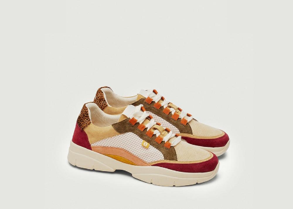 L'exception Baskets Basses Laura Multicolore Odaje Ex M.Moustache