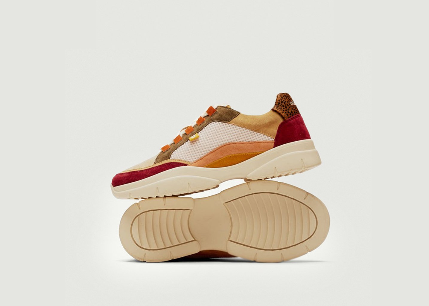 L'exception Baskets Basses Laura Multicolore Odaje Ex M.Moustache