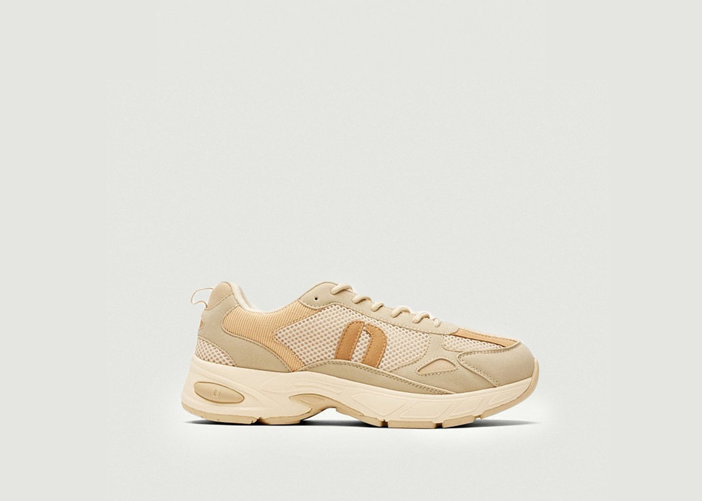 l'exception Baskets basses Maé Beige Odaje ex M.Moustache