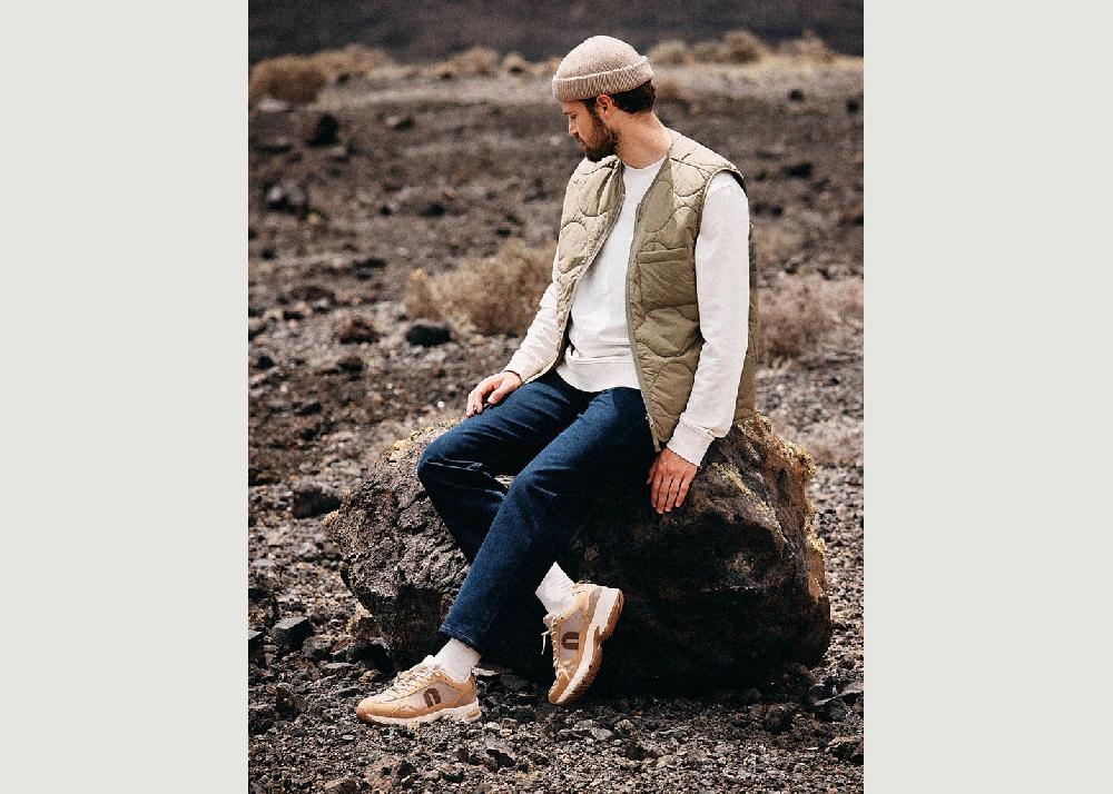 L'exception Baskets Basses Max Beige Odaje Ex M.Moustache