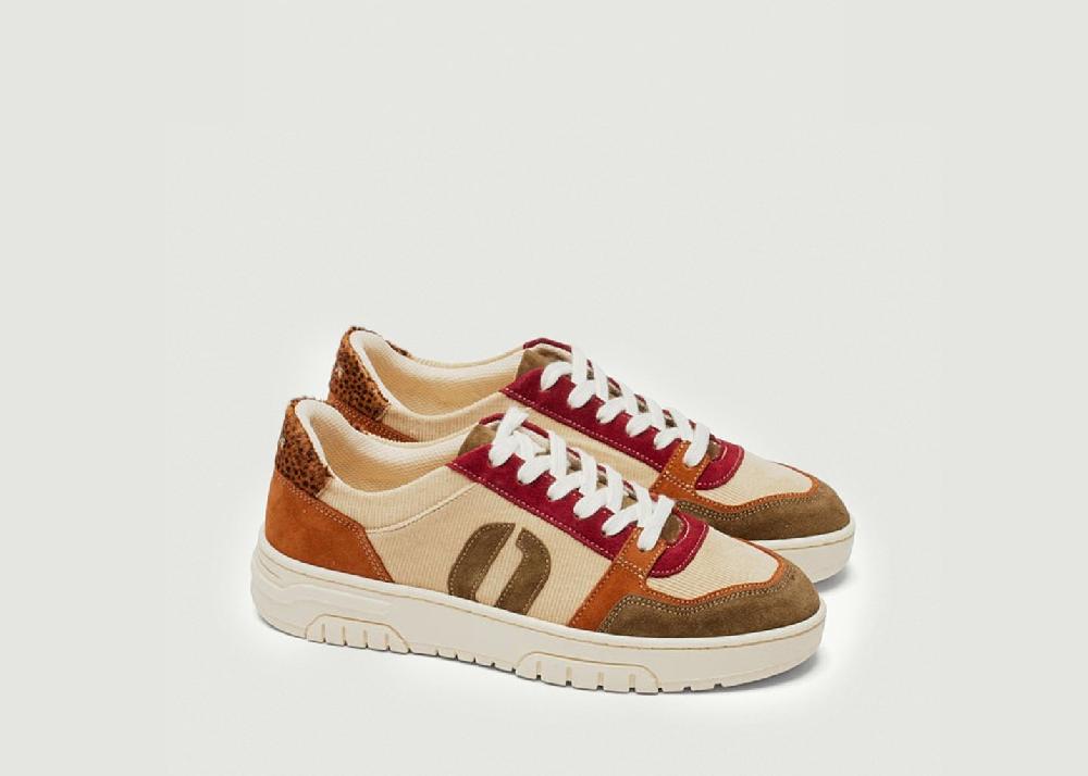 L'exception Baskets Basses Nora Multicolore Odaje Ex M.Moustache