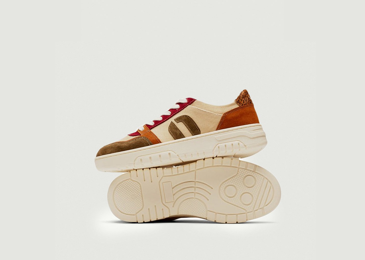 L'exception Baskets Basses Nora Multicolore Odaje Ex M.Moustache