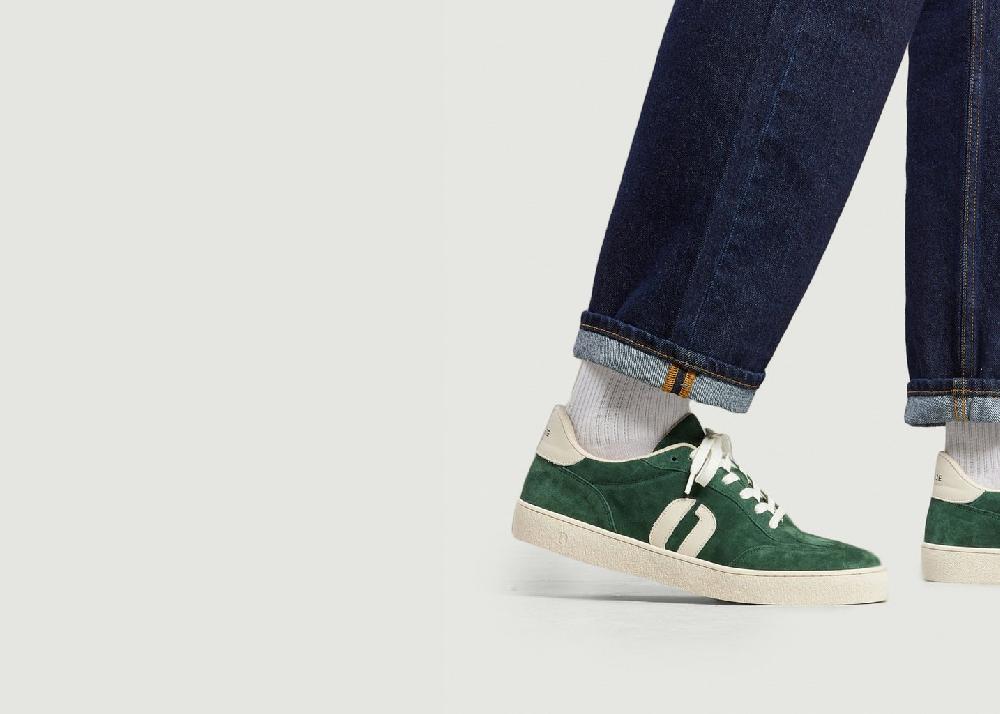 L'exception Baskets Basses Pablo Vert Odaje Ex M.Moustache