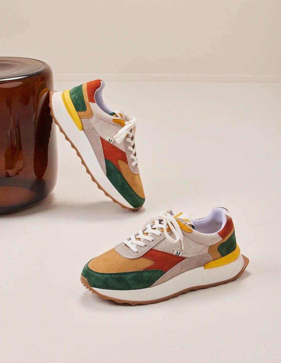 L'exception Baskets Basses Yael Multicolore Odaje Ex M.Moustache