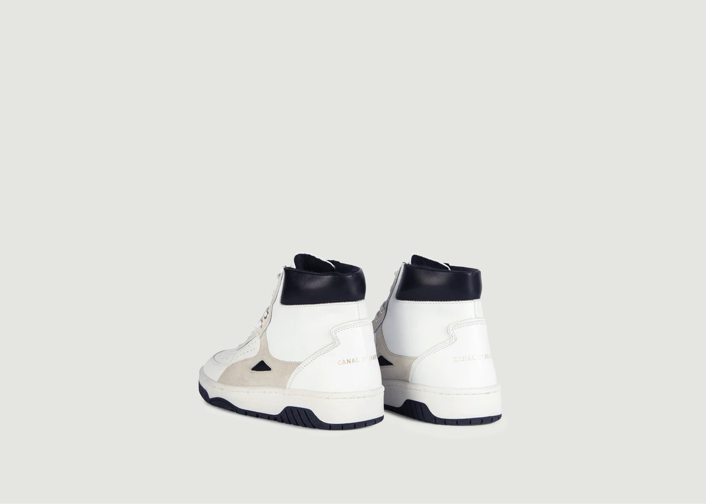 L'exception Baskets Leopold Blanc Canal Saint Martin