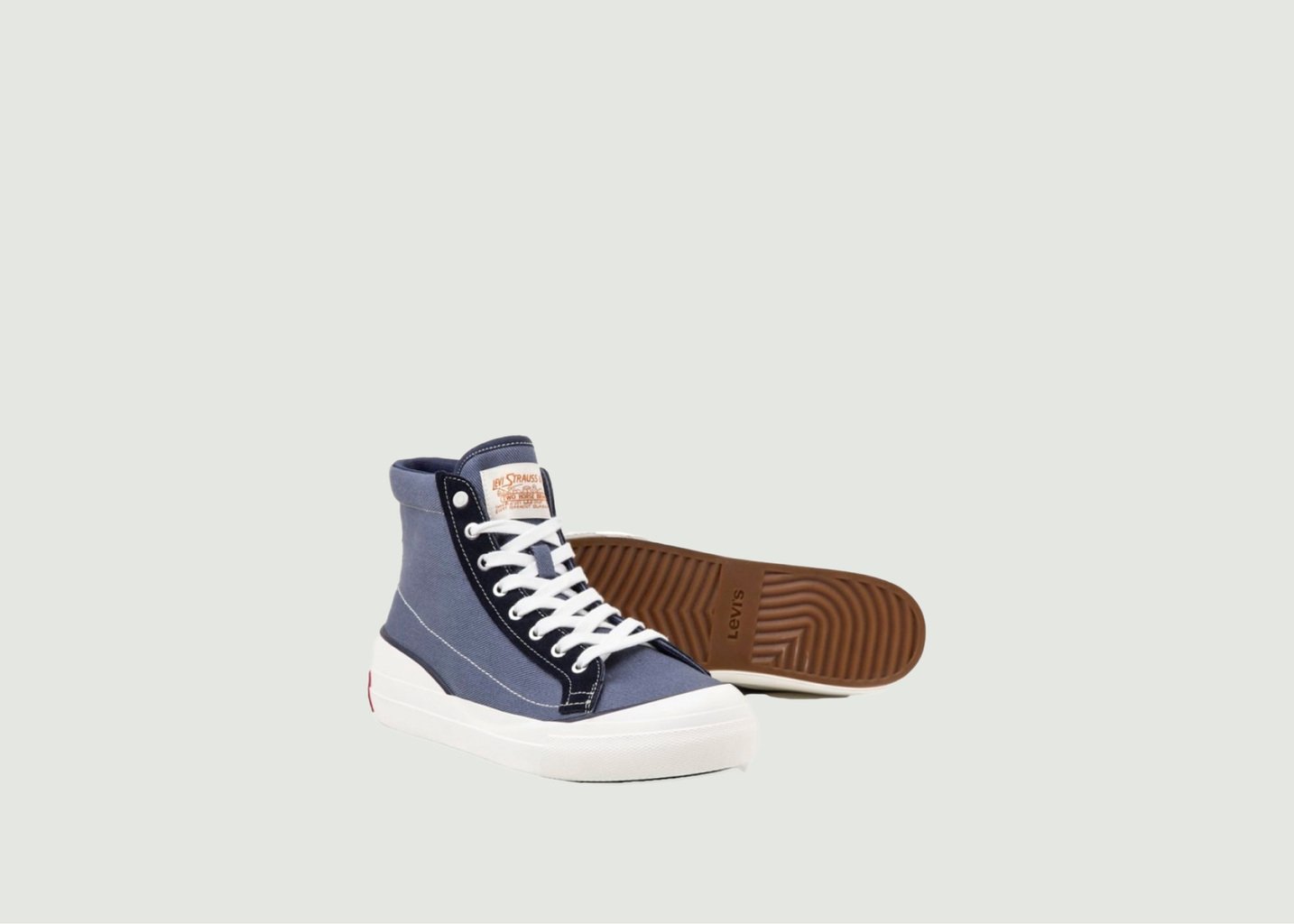 L'exception Baskets Montantes LS1 High Bleu Marine Levi's Made And Crafted