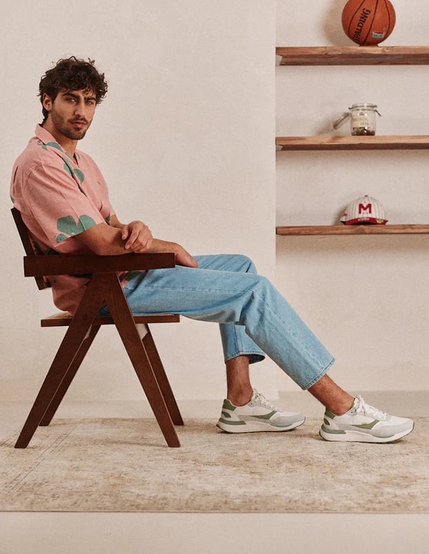 L'exception Baskets Running Anael Agate Odaje Ex M.Moustache