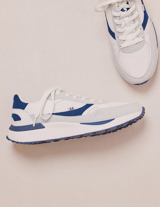 L'exception Baskets Running Anael Bleu Odaje Ex M.Moustache