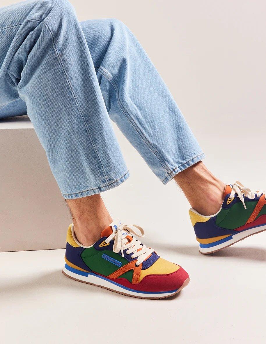 L'exception Baskets Running André Multicolore Odaje Ex M.Moustache