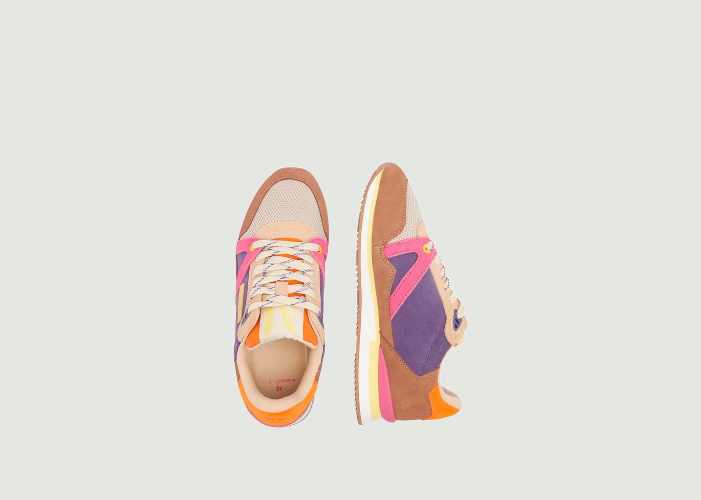 L'exception Baskets Running Andrée Vegan Multicolore Odaje Ex M.Moustache