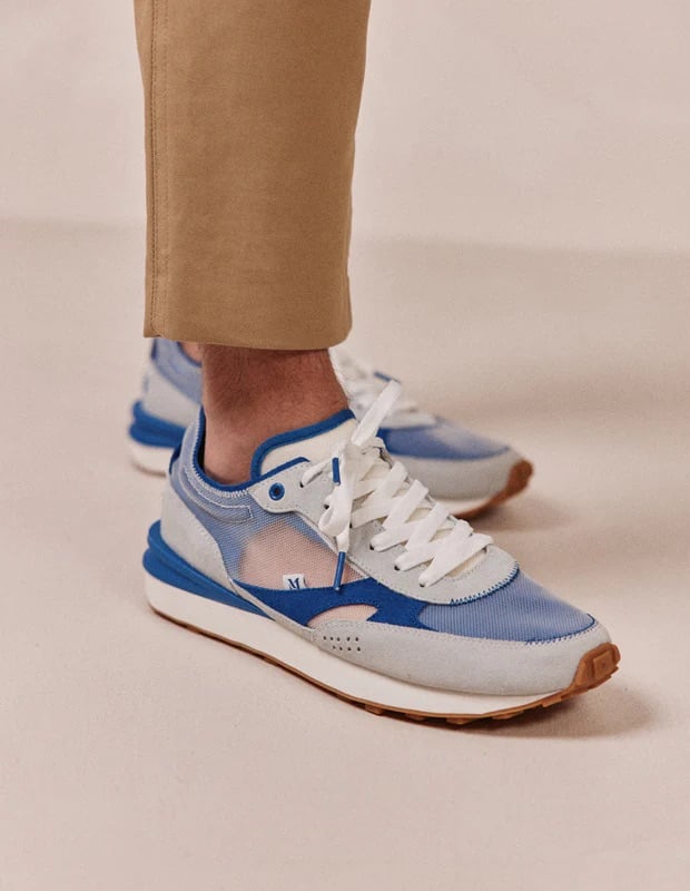 L'exception Baskets Running Denis Bleu Odaje Ex M.Moustache