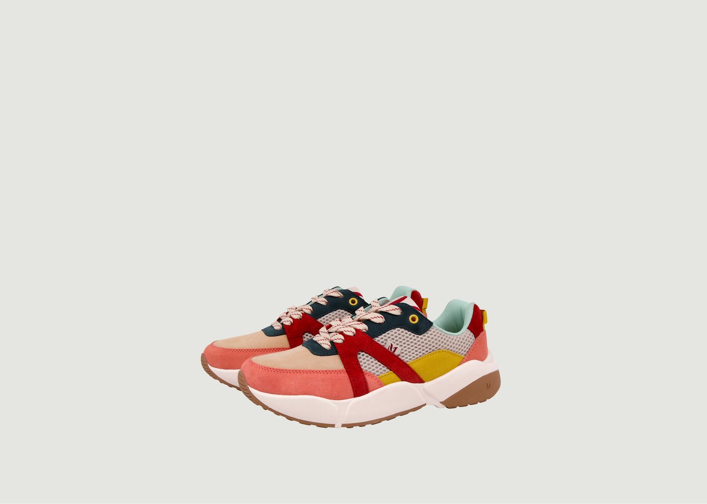 L'exception Baskets Running Lison Multicolore Odaje Ex M.Moustache