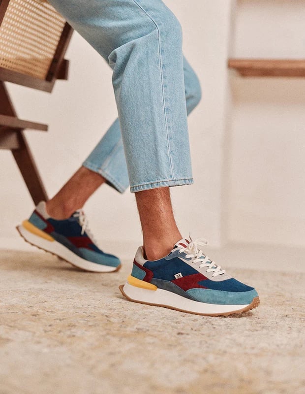 L'exception Baskets Running Yael Bleu Odaje Ex M.Moustache