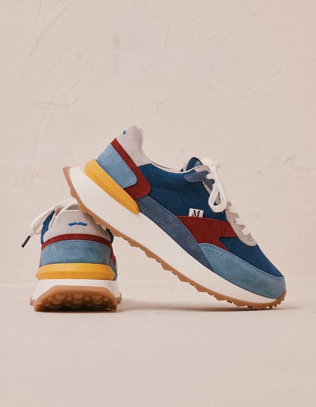 L'exception Baskets Running Yael Bleu Odaje Ex M.Moustache