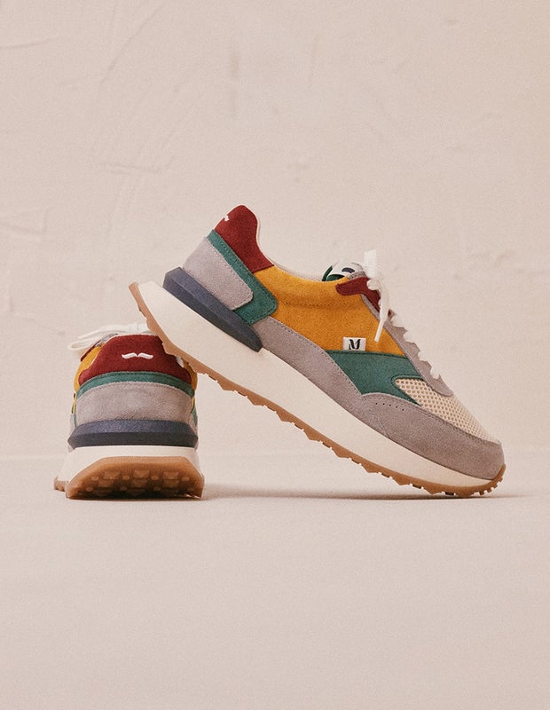 L'exception Baskets Running Yael Multicolore Odaje Ex M.Moustache