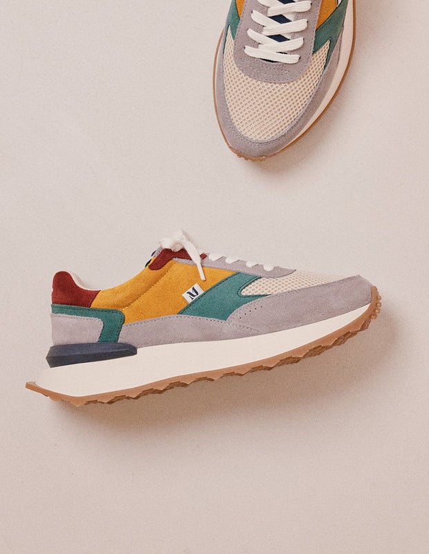 L'exception Baskets Running Yael Multicolore Odaje Ex M.Moustache