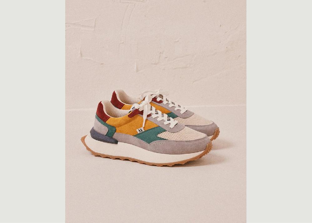 l'exception Baskets running Yael Multicolore Odaje ex M.Moustache