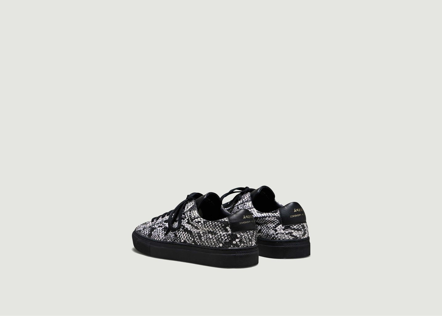 L'exception Baskets ZSP4VH Imprimé Serpent Noir Zespa