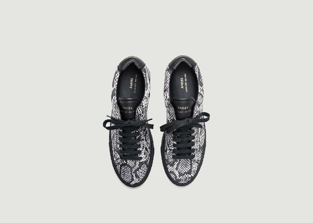 L'exception Baskets ZSP4VH Imprimé Serpent Noir Zespa