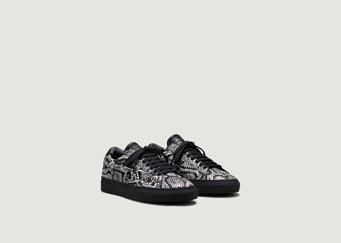 l'exception Baskets ZSP4VH imprimé serpent Noir Zespa