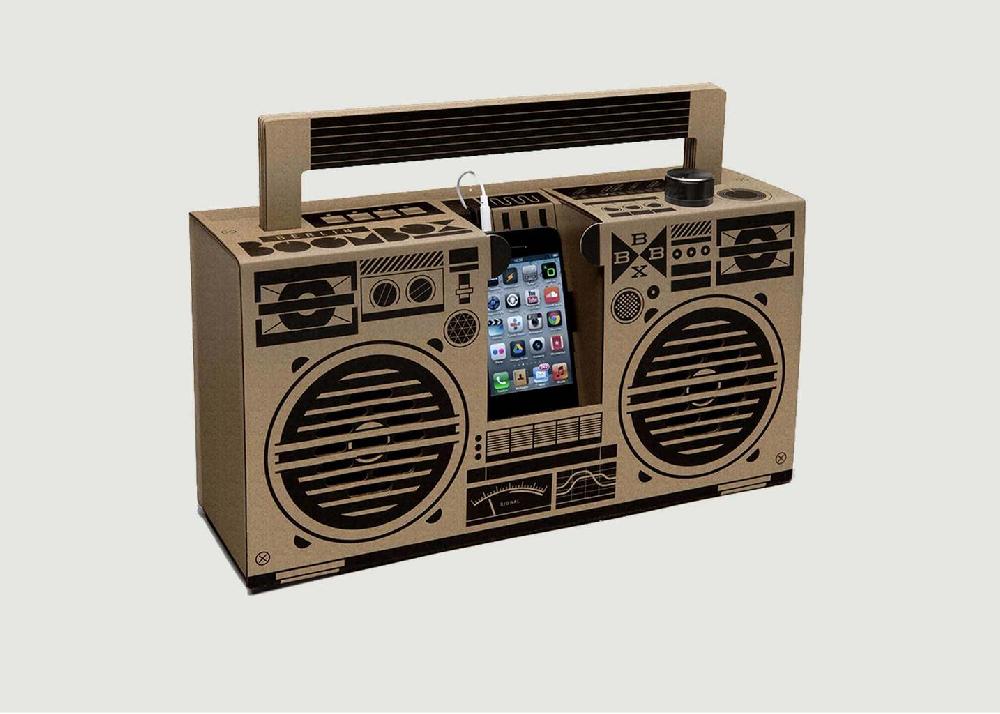 l'exception Berlin Boombox Bluetooth Marron La Boutique Cadeaux