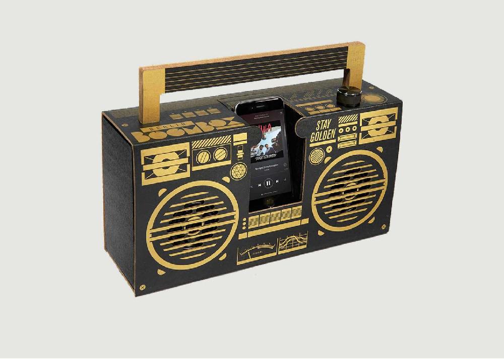 l'exception Berlin Boombox Bluetooth Noir La Boutique Cadeaux