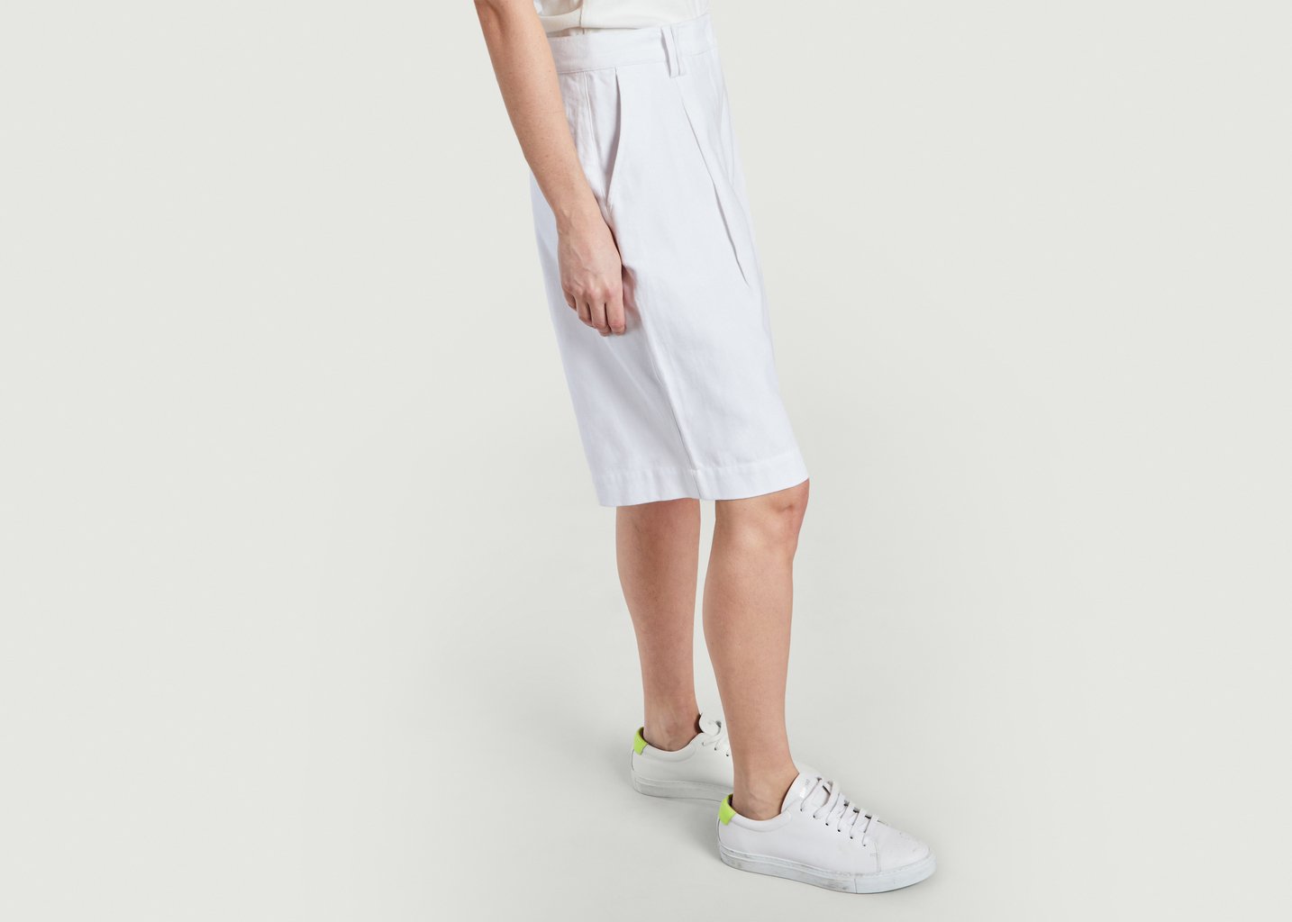 L'exception Bermuda En Coton Bio Polly Blanc People Tree