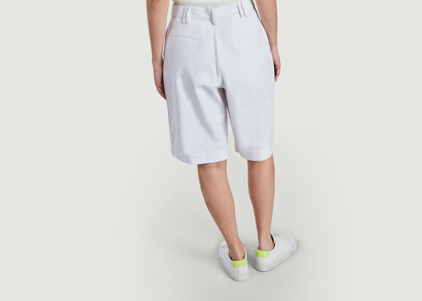 L'exception Bermuda En Coton Bio Polly Blanc People Tree