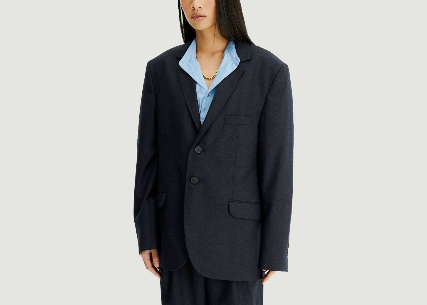 L'exception Blazer Clint Night Blue Bleu Marine Noyoco