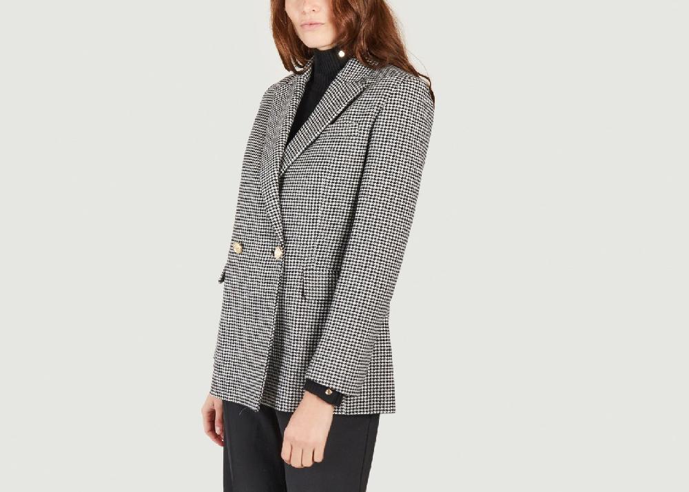 L'exception Blazer Motif Pied De Poule Vitelane Multicolore Maje