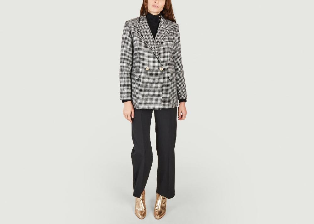 L'exception Blazer Motif Pied De Poule Vitelane Multicolore Maje