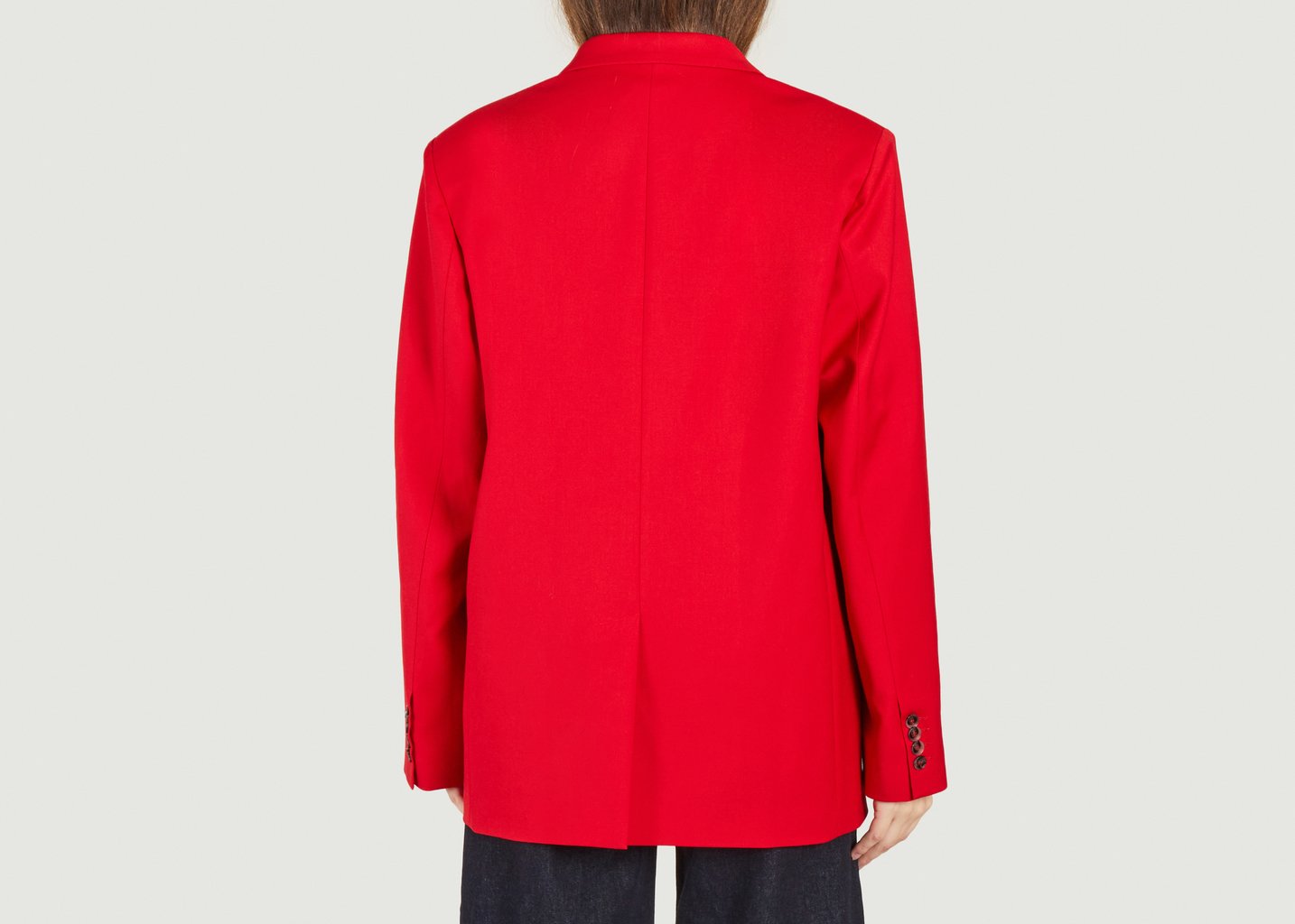 L'exception Blazer Oversize Rouge Parisienne Et Alors