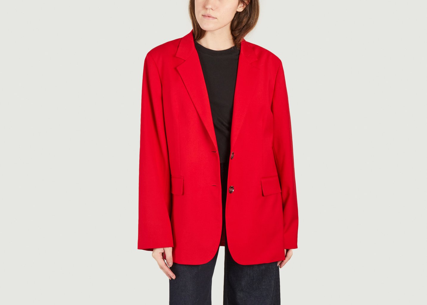l'exception Blazer oversize Rouge Parisienne et alors
