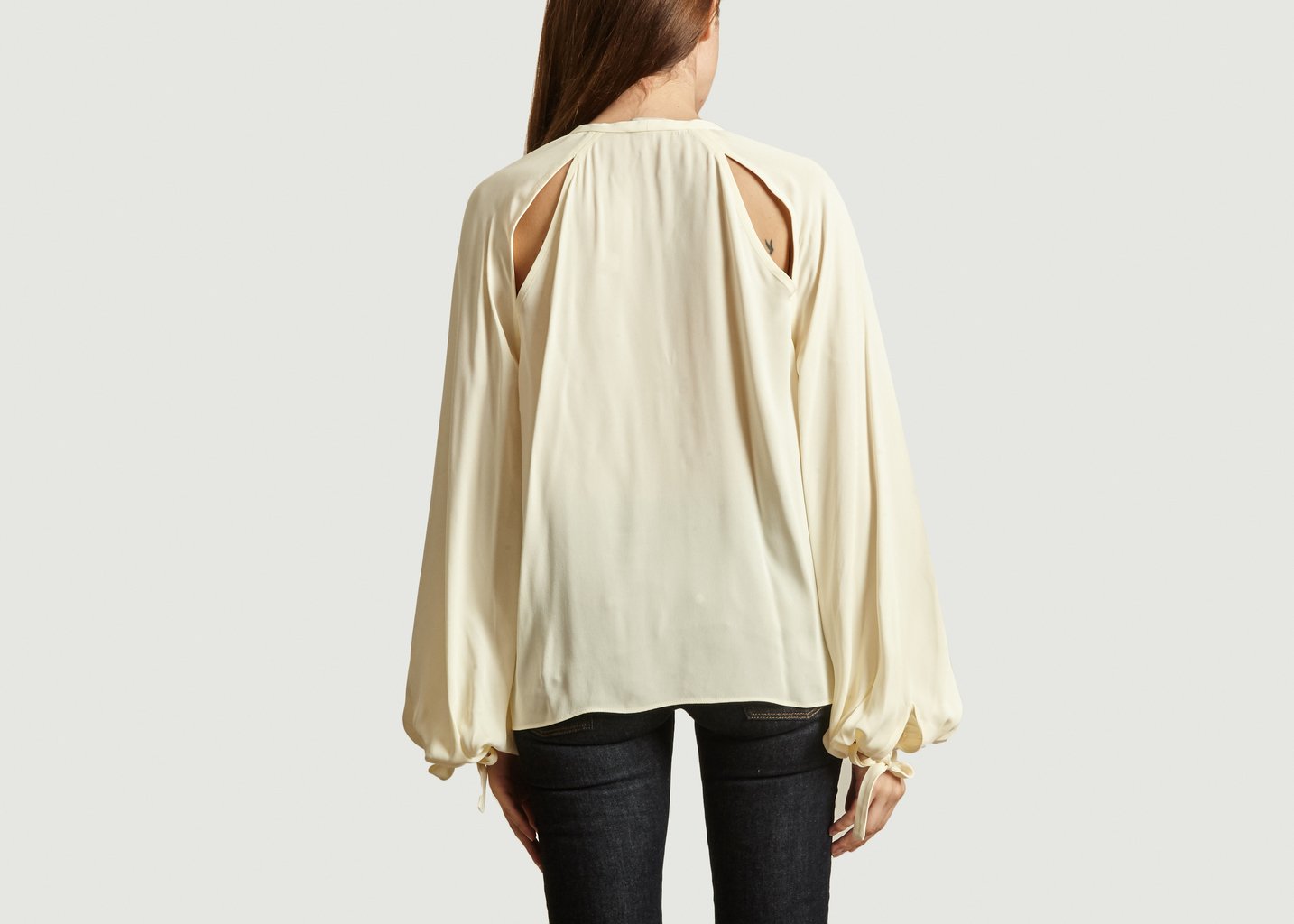 L'exception Blouse Ajourée Henrya Crème By Malene Birger