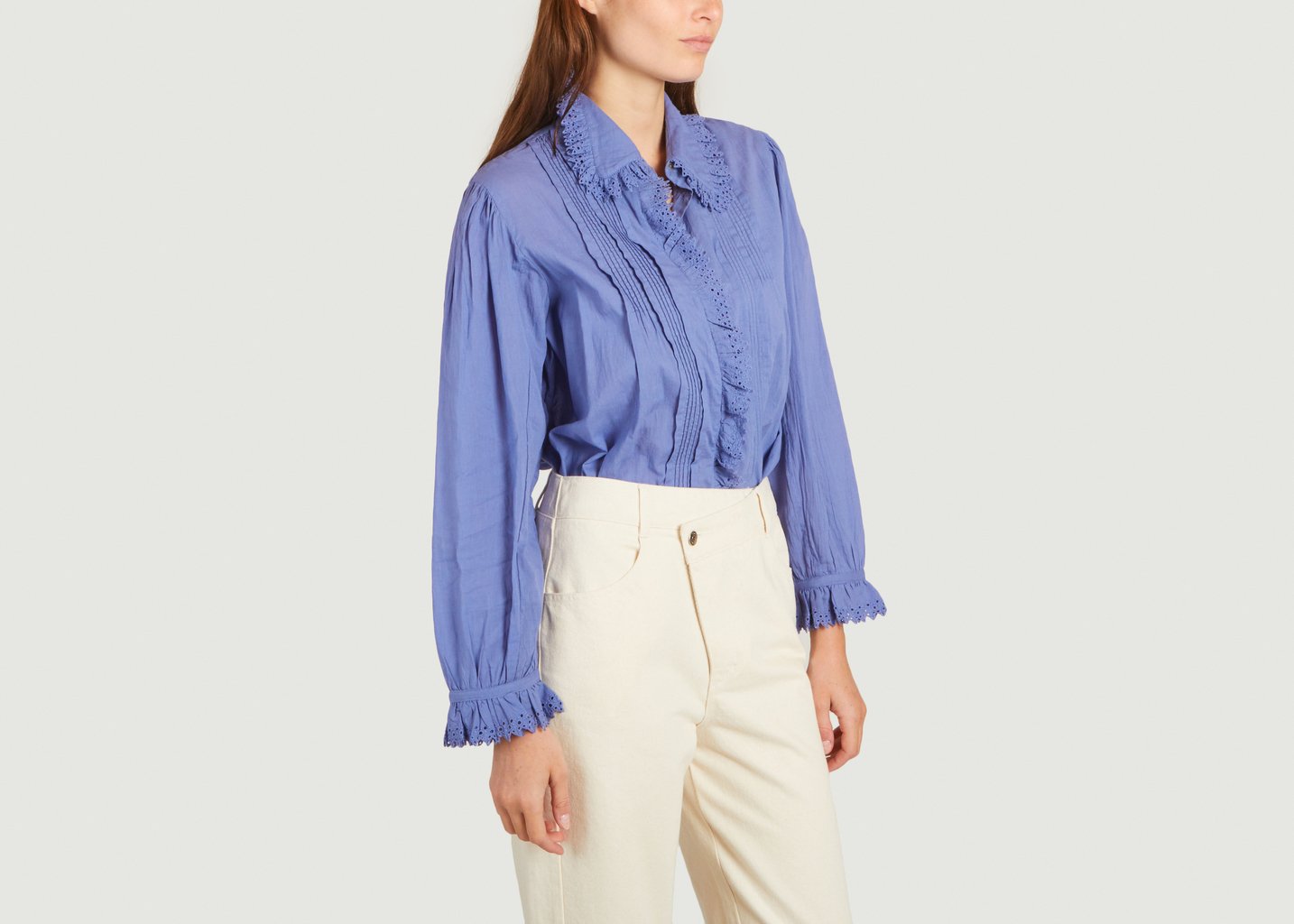 L'exception Blouse Ample En Coton Dolores Bleu Bellerose