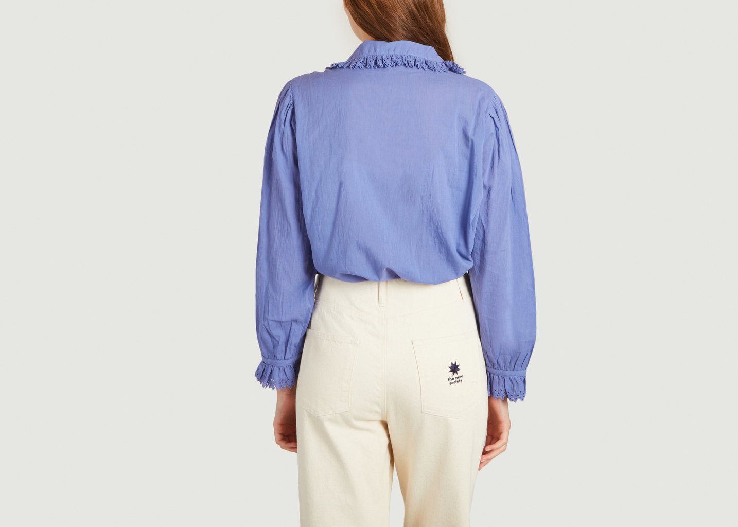 L'exception Blouse Ample En Coton Dolores Bleu Bellerose