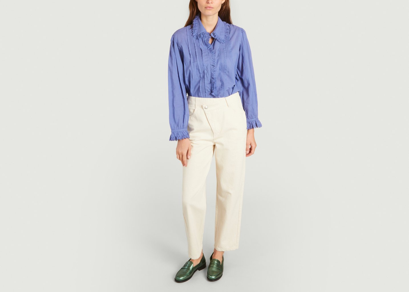 L'exception Blouse Ample En Coton Dolores Bleu Bellerose