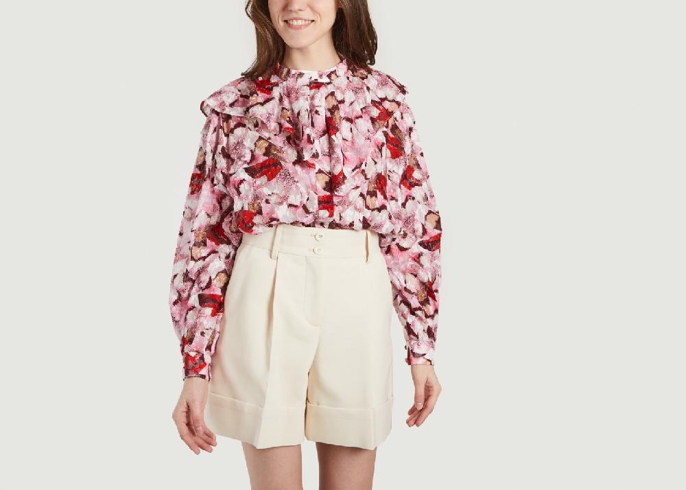 l'exception Blouse Carus en soie et coton Multicolore IRO Paris