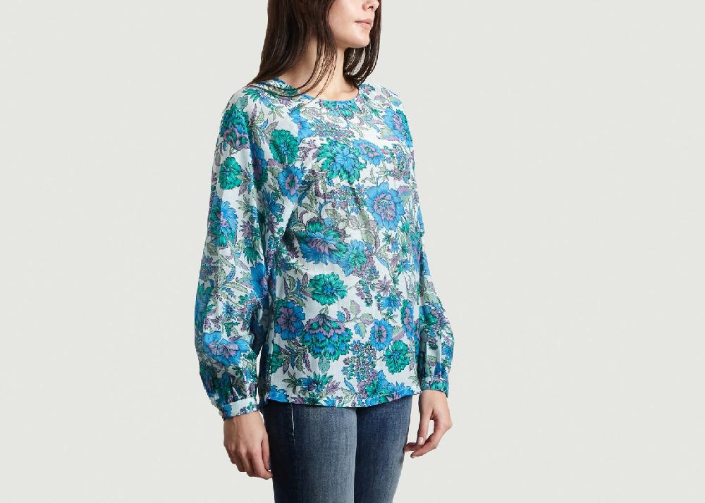 L'exception Blouse Fleurie Manches Longues Scarlett Multicolore Essentiel Antwerp