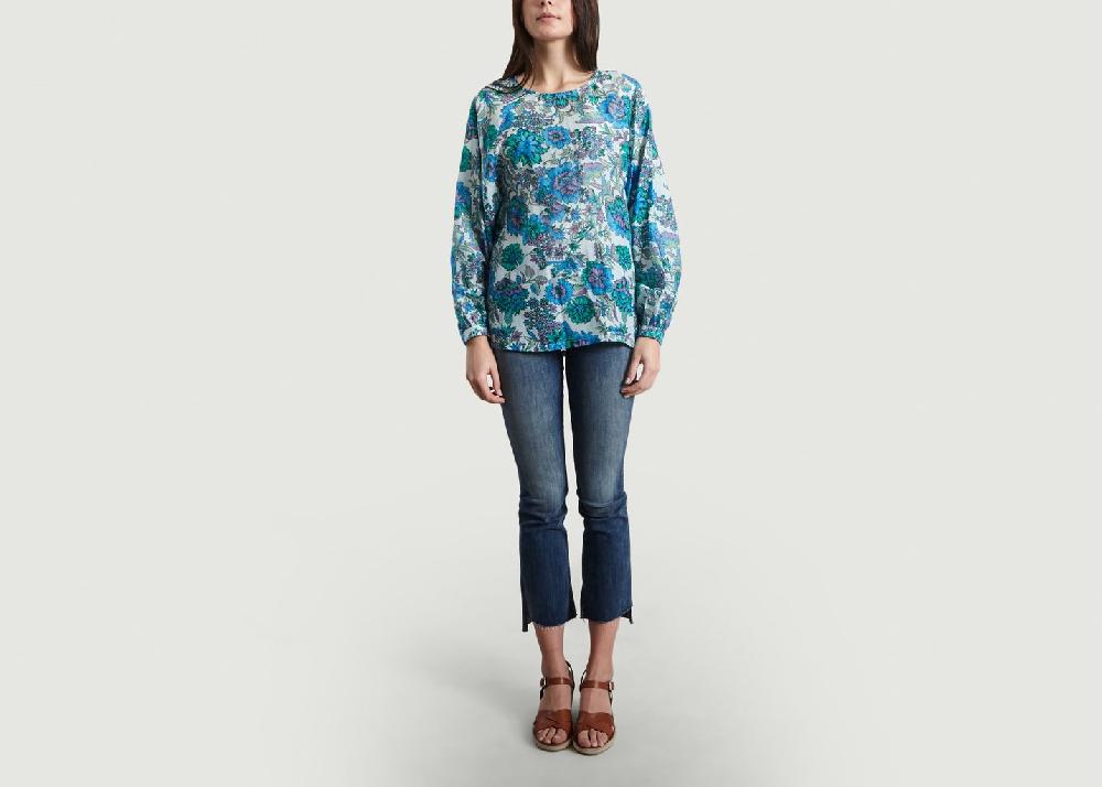 L'exception Blouse Fleurie Manches Longues Scarlett Multicolore Essentiel Antwerp