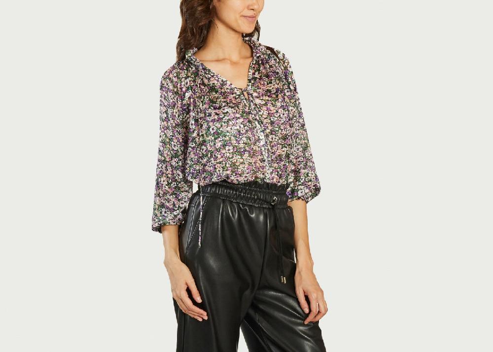 L'exception Blouse Imprimé Liberty Leony Mauve Suncoo