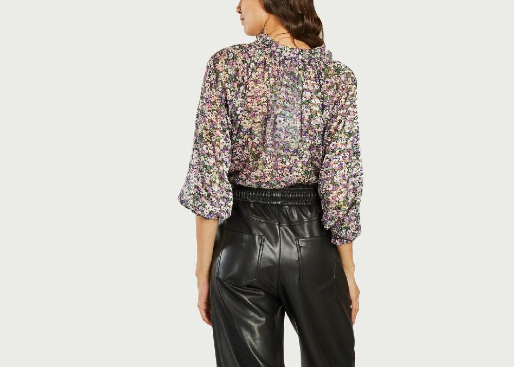 L'exception Blouse Imprimé Liberty Leony Mauve Suncoo