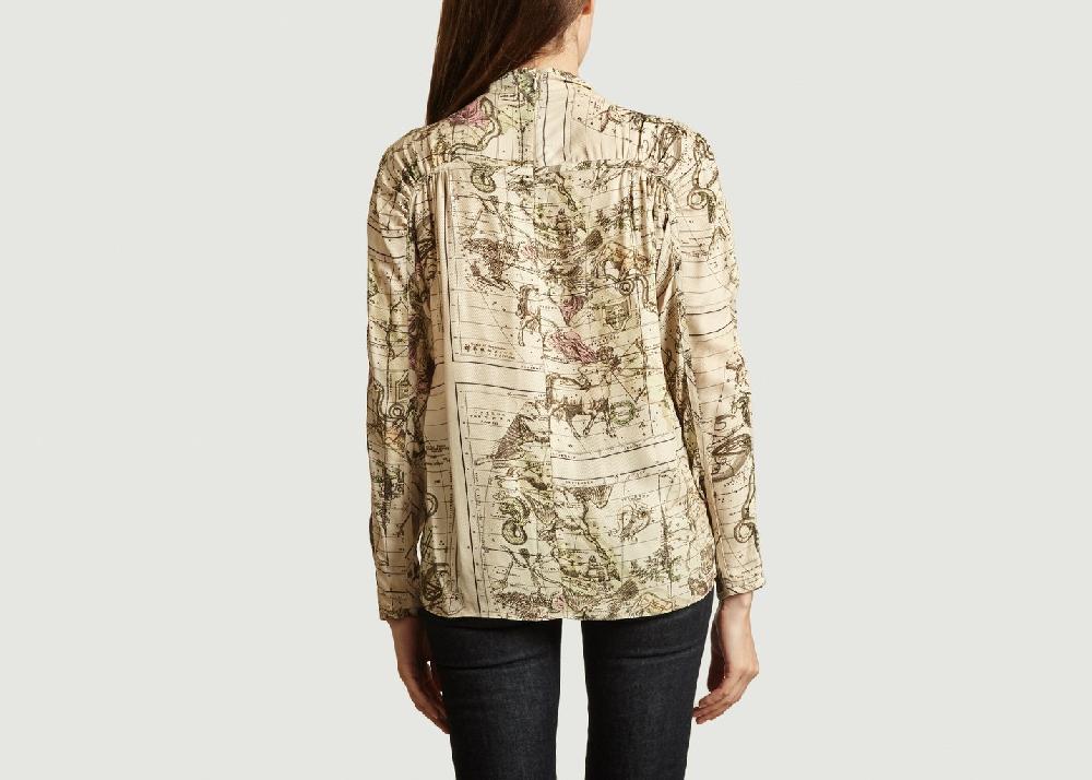 L'exception Blouse Imprimée Beaune Beige By Malene Birger