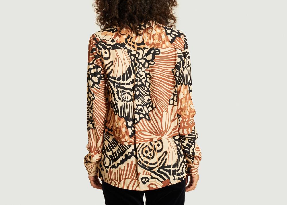 L'exception Blouse Imprimée Carcassonne Caramel By Malene Birger