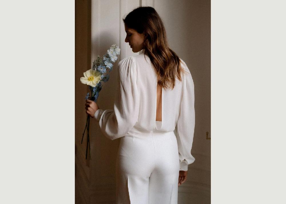 L'exception Blouse Jules Anne De Lafforest X Botzaris Blanc Botzaris