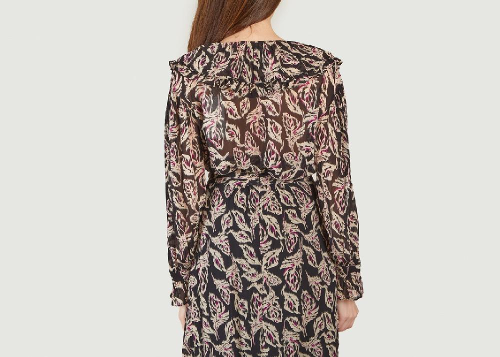 L'exception Blouse Motif Végétal Genny Multicolore Ba&sh