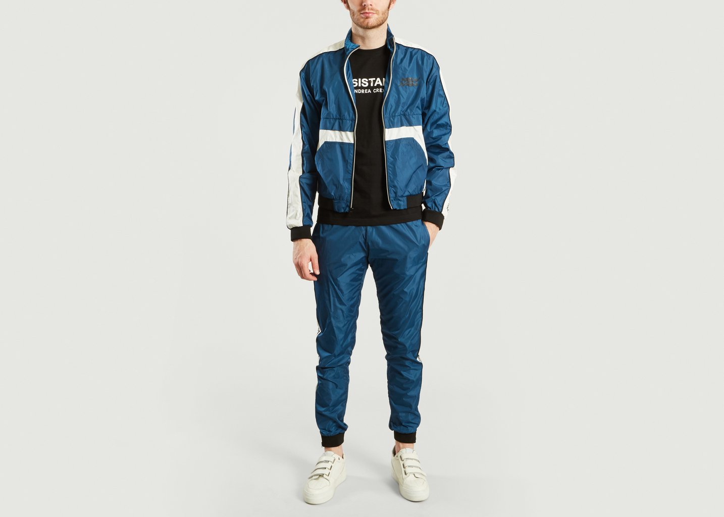L'exception Blouson Andrea Crews X New Man Cobalt Andrea Crews