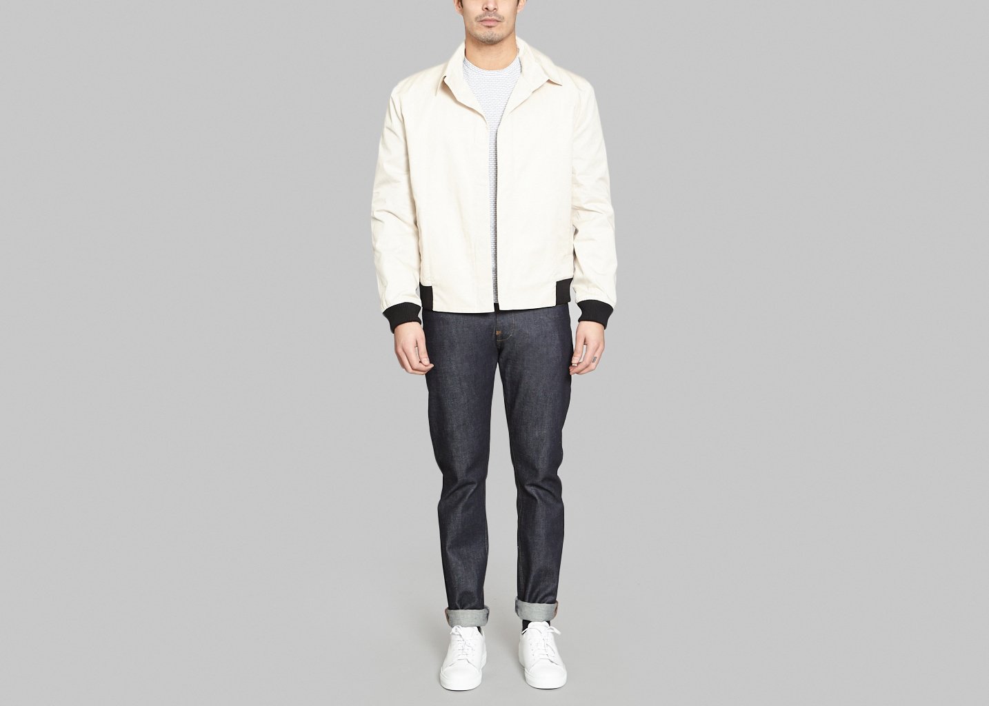 L'exception Blouson Aviator Beige Sébastien Blondin